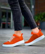 Kb-X204 Kuback Turuncu Keten Beyaz Yüksek Taban Günlük Erkek Spor Ayakkabı (Numara: 44) - Görsel 4