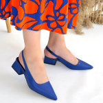 Morji Mavi Cilt Topuklu Ayakkabı (Numara: 36) - Görsel 4