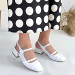 Doran Beyaz Cilt Topuklu Ayakkabı (Numara: 37) - Görsel 4