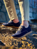 Kb-X5 Kuback Lacivert  Süet Bağcıklı  Günlük Erkek Ayakkabı (Numara: 41) - Görsel 3