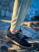 Kb-X5 Kuback Siyah  Süet Bağcıklı  Günlük Erkek Ayakkabı (Numara: 43)