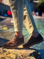 Kb-X5 Kuback Kahve Süet Bağcıklı  Günlük Erkek Ayakkabı (Numara: 42) - Görsel 3