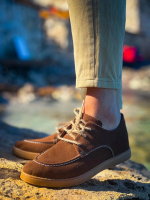 Kb-X5 Kuback Kahve Süet Bağcıklı  Günlük Erkek Ayakkabı (Numara: 42) - Görsel 5