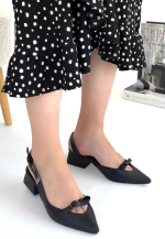 Rewat Siyah Cilt Topuklu Ayakkabı (Numara: 36) - Görsel 2