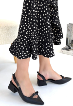 Rewat Siyah Cilt Topuklu Ayakkabı (Numara: 38) - Görsel 3