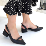 Rewat Siyah Cilt Topuklu Ayakkabı (Numara: 38) - Görsel 4