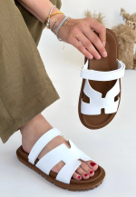 Kooni Beyaz Cilt Terlik (Numara: 37) - Görsel 2