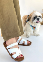 Kooni Beyaz Cilt Terlik (Numara: 39)