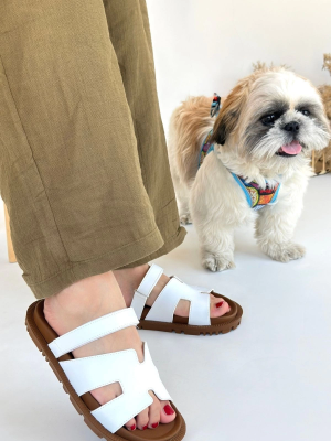 Kooni Beyaz Cilt Terlik (Numara: 39)