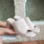 Zanna Bej Cilt Topuklu Terlik (Numara: 36) - Görsel 4