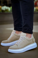 Kb047  Kuback Bej Süet Günlük Erkek  Ayakkabı (Numara: 44) - Görsel 2