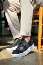 Kb-116 Kuback Siyah Triko Bağcıklı  Günlük Erkek Ayakkabı (Numara: 42)