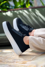 Kb-116 Kuback Siyah Triko Bağcıklı  Günlük Erkek Ayakkabı (Numara: 42) - Görsel 2