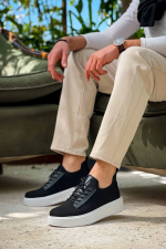 Kb-116 Kuback Siyah Triko Bağcıklı  Günlük Erkek Ayakkabı (Numara: 40) - Görsel 3