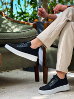 Kb-116 Kuback Siyah Triko Bağcıklı  Günlük Erkek Ayakkabı (Numara: 40) - Görsel 5