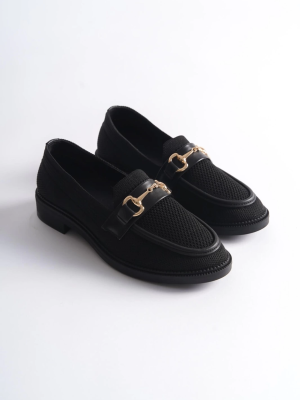 Kb-021 Kuback Siyah Triko Siyah Taban G Toka  Günlük Kadın Ayakkabı Kömür (Numara: 38)