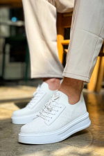 Kb-116 Kuback Beyaz Bağcıklı Triko Günlük Erkek Ayakkabı (Numara: 41) - Görsel 6