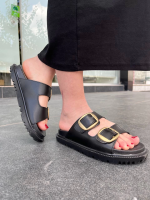 Kbtx-1 Kuback Siyah Günlük Kadın Terlik Kömür (Numara: 38) - Görsel 2