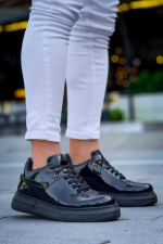 Kb-X20 Kuback Kömür Rugan  Günlük Erkek Ayakkabı (Numara: 44) - Görsel 3