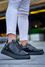 Kb-X20 Kuback Kömür Rugan  Günlük Erkek Ayakkabı (Numara: 42)