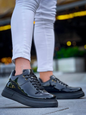 Kb-X20 Kuback Kömür Rugan  Günlük Erkek Ayakkabı (Numara: 41)