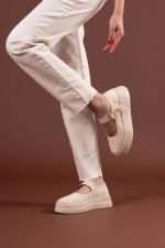 Lunni Bej Keten Spor Ayakkabı (Numara: 40) - Görsel 2