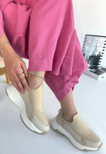 Kendy Bej Cilt Spor Ayakkabı (Numara: 37) - Görsel 3