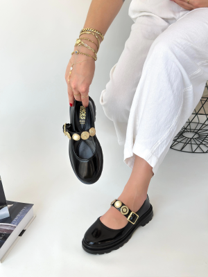 Okira Siyah Rugan Oxford Ayakkabı (Numara: 40)