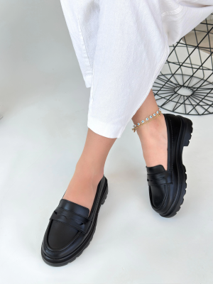 Narli Siyah Cilt Oxford Ayakkabı (Numara: 36)