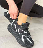 Cata Siyah Cilt Beyaz Detaylı Spor Ayakkabı (Numara: 38) - Görsel 4