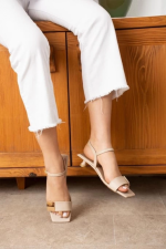 Zıan Bej Topuklu Ayakkabı (Numara: 37) - Görsel 2