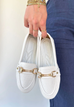 Rain Beyaz Cilt Babet Ayakkabı (Numara: 38) - Görsel 2