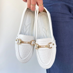 Rain Beyaz Cilt Babet Ayakkabı (Numara: 39) - Görsel 4