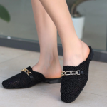 Emert Siyah Örgülü Terlik (Numara: 39) - Görsel 4