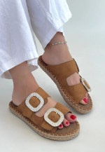 Hertas Vizon Nubuk Tokalı Terlik (Numara: 37) - Görsel 3