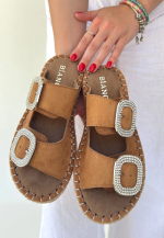 Hertas Vizon Nubuk Tokalı Terlik (Numara: 39)