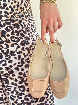 Canka Nude Cilt Babet Ayakkabı (Numara: 40)