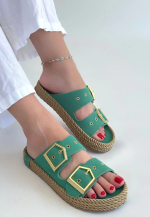 İces Yeşil Nubuk Terlik (Numara: 40)