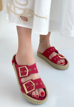 İces Kırmızı Nubuk Terlik (Numara: 36) - Görsel 3