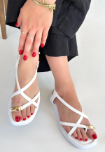 Enjali Beyaz Cilt Sandalet (Numara: 37) - Görsel 2