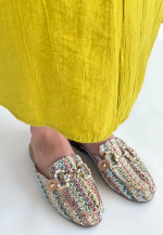 Yenda Renkli Dokumalı Terlik (Numara: 39)