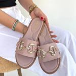 Toha Pudra Cilt Tokalı Terlik (Numara: 38) - Görsel 4