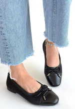 Etya Siyah Cilt Babet Ayakkabı (Numara: 39) - Görsel 2