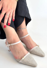 Lanna Bej Cilt Topuklu Ayakkabı (Numara: 38) - Görsel 3