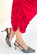 Sione Platin Cilt Topuklu Ayakkabı (Numara: 39) - Görsel 2