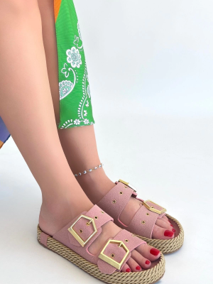 İces Pudra Nubuk Terlik (Numara: 38)