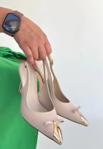 Joye Bej Cilt Topuklu Ayakkabı (Numara: 37) - Görsel 2