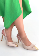 Joye Bej Cilt Topuklu Ayakkabı (Numara: 37) - Görsel 3