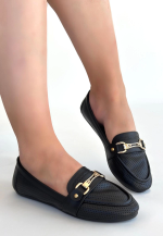 Rain Siyah Cilt Babet Ayakkabı (Numara: 38) - Görsel 2