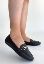 Rain Siyah Cilt Babet Ayakkabı (Numara: 38) - Görsel 3